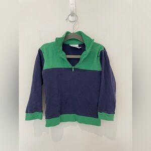💚 Little English Boys Quarter-Zip Rugby Pullover — Size 2T 💙